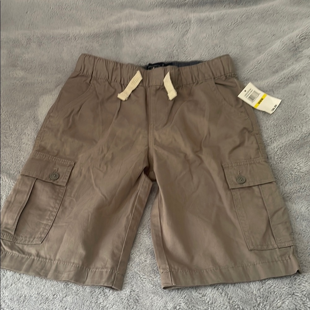 Lucky Brand Kids Beige Cargo Shorts Boys Medium NWT Fits 10/12
